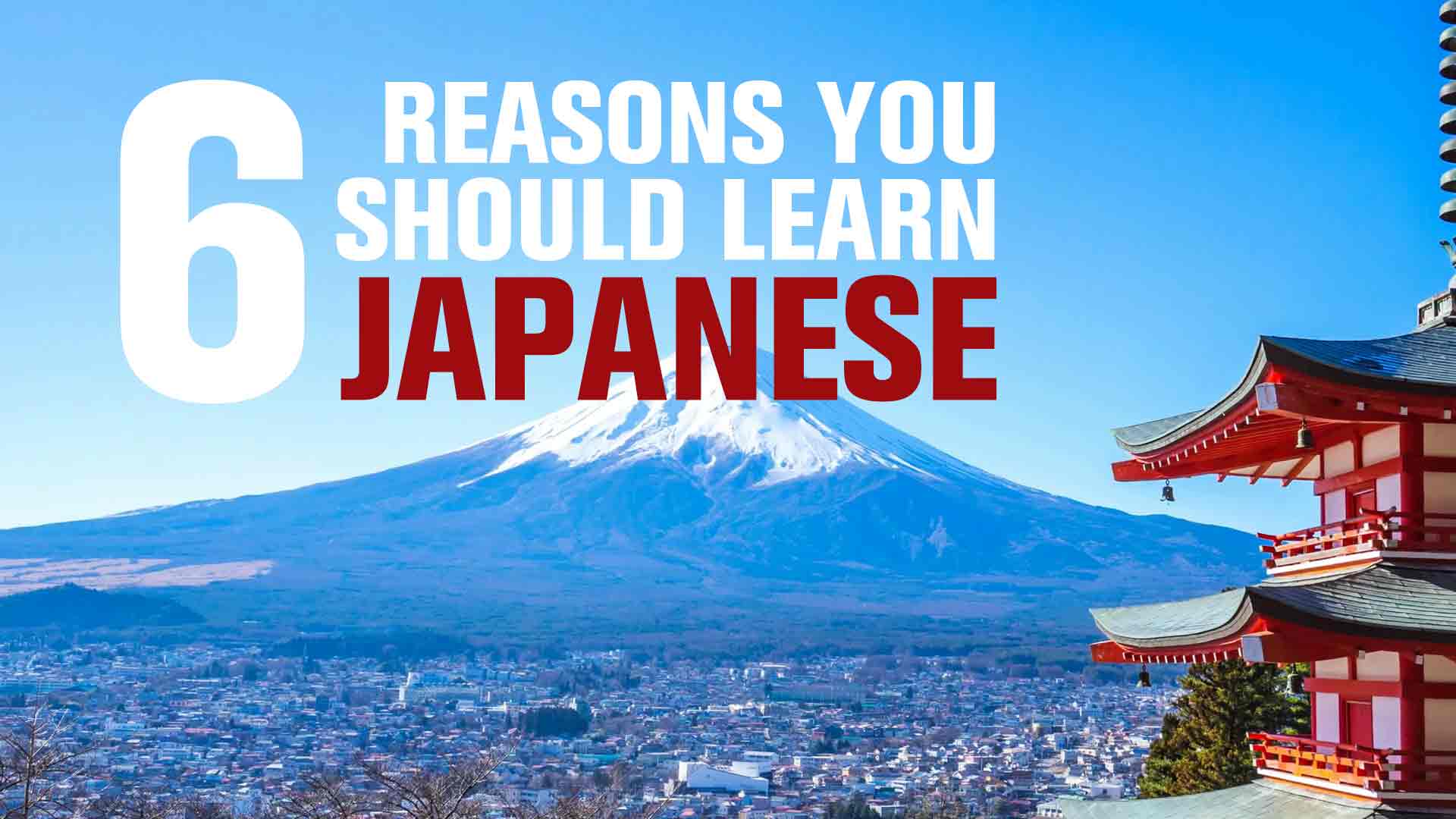 6 REASONS YOU SHOULD LEARN JAPANESE